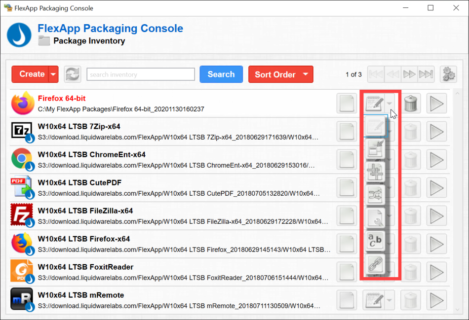 Edit Package Editing Package Settings